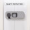5PCS Child Safety Locks, Light Gray, Plastic, 10x4x1.5cm 4