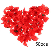 Wedding Floral Accessories Artificial Roses Soft Silk Fabric Reusable Fabric DIY Crafts Home Decor Party Supplies