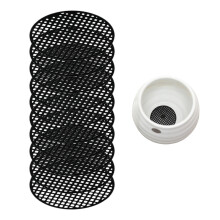 Drainage Screens Flower Pot Mesh Pad PP Plastic Mesh Pad Breathable Gasket Water Drainage Soil Retention Versatile Use Adjustable Fit (Polyethylene Ma