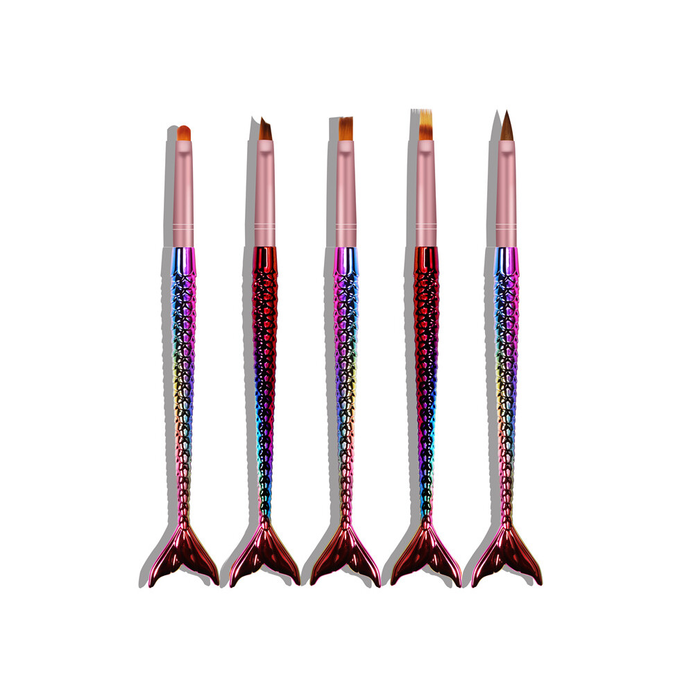 Kolinsky Hair Nail Brushes, Acrylic Handle With High Grade Nylon Bristles For Salon Or Home Use, Multifunctional Tools Ideal For Professionals And