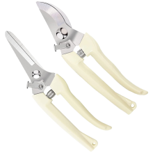 Leistungsstarker Trimmer mit Edelstahlklinge, Garten- und Blumenschere für vielseitige Pflanzenpflege, ergonomisch und rostbeständig (2er-Set)