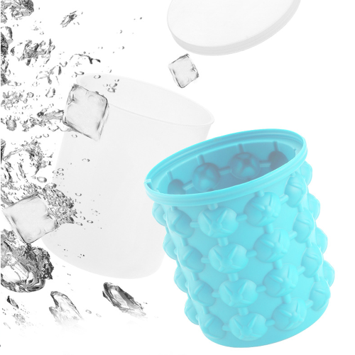 Nugget Ice Chips Companion, Φορητός κουβάς σιλικόνης με καπάκι, Απλός χειρισμός & Ευέλικτο,