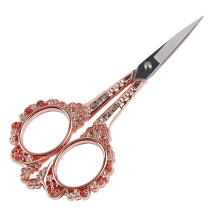 Embroidery Sewing Shears For Handcraft Diy Tool, Sharp Blades Stainless Steel Vintage European Style, Cross Stitch Cutting Zinc Alloy Handle Flower