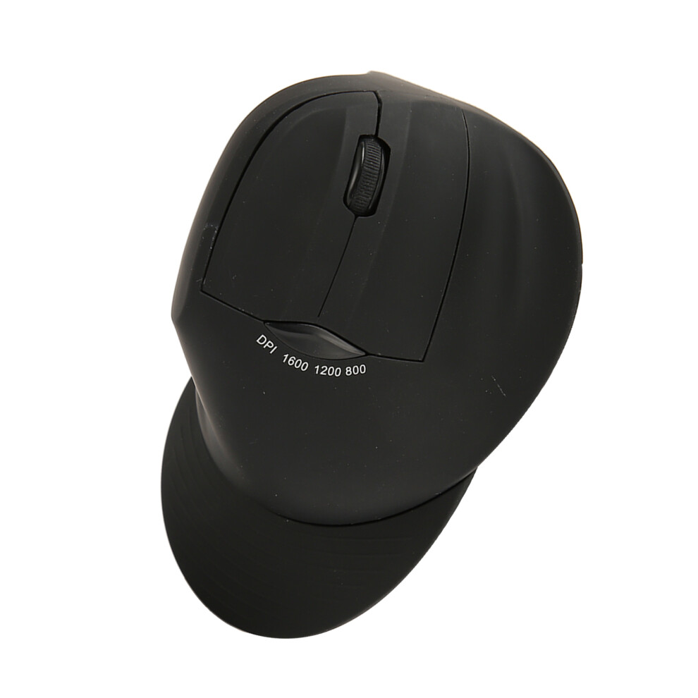 Vertical Wireless Mouse With Wrist Rest 1600Dpi Ergonomic Black 9401369251545