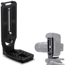 Veelzijdig hulpmiddel voor fotocompositie, L-beugel voor snelkoppeling op statief, constructie van luchtvaartaluminium.