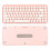 Wireless Bluetooth Keyboard 84 Keys Sakura Pink for iOS/Android/Windows 1