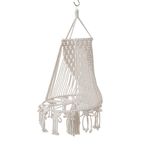 Panier suspendu en macramé tissé à la main, hamacs, tapisseries,