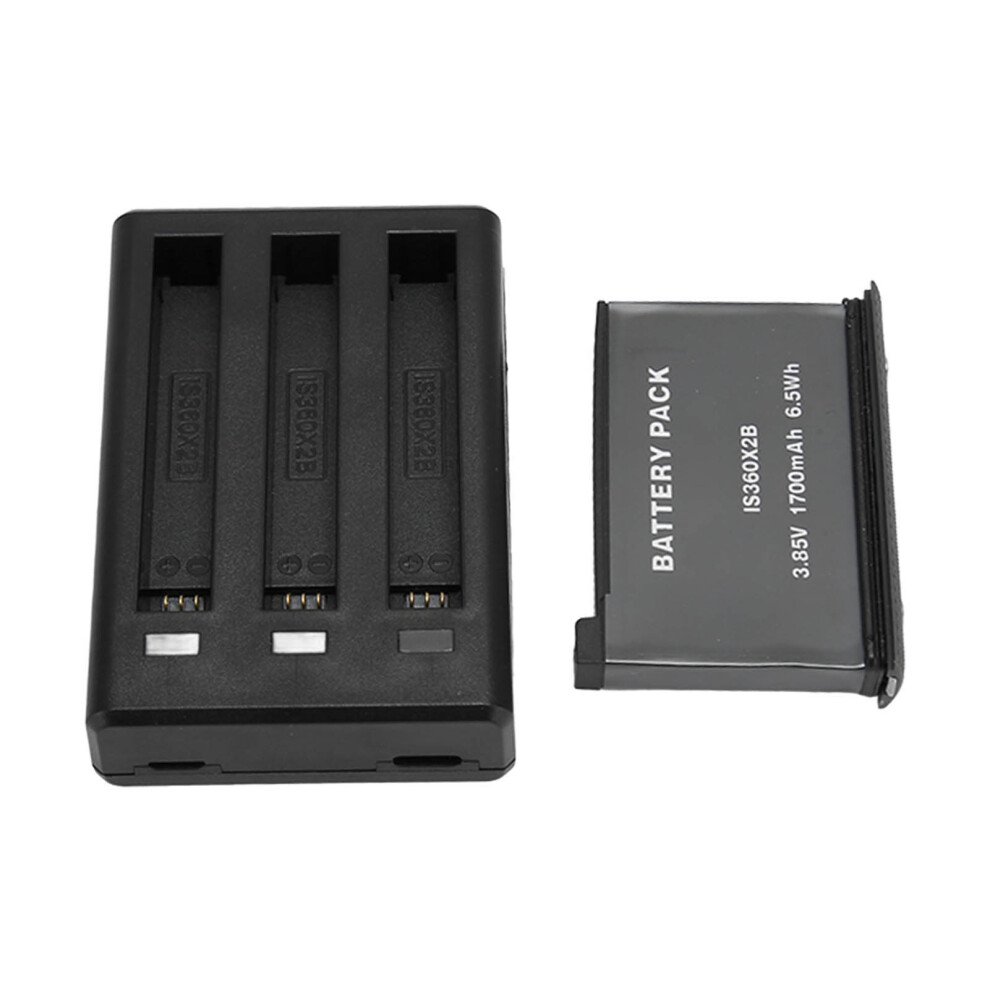 3-Channel Fast Charger For Insta 360 One X2 Battery, 1700Mah 4661369251852