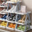 Convenient Shoe Storage Stand Holder Efficient-Pink Color 3 5