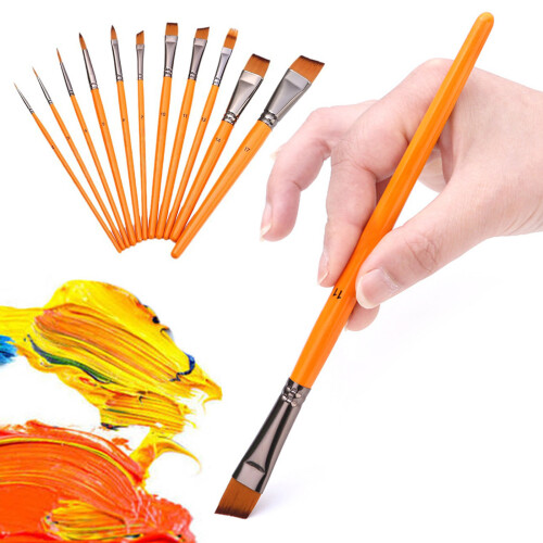 Ensemble de pinceaux à peinture, 11 pièces, pinceaux à 1