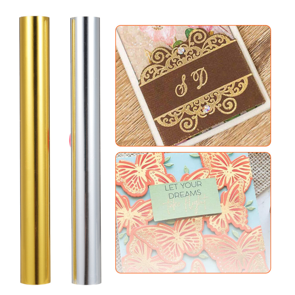 Hot Foil Roll 4 Pack Gold & Silver For Foil Pen Crafting & Lettering Supplies 6941369253239