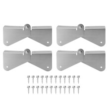 Gutter Downspout Flip-Up Hinge, Universal Fit for Rectangle and Square Downspouts No-Drill Installation Durable Stainless Steel Weather Resistant Lawn