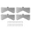 Universal Fit Gutter Hinge, High Strength Stainless Steel Flip-Up Mechanism for Square or Rectangular Downspouts Durable Material No-Drill Mounting, E 1