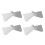 Universal Fit Gutter Hinge, High Strength Stainless Steel Flip-Up Mechanism for Square or Rectangular Downspouts Durable Material No-Drill Mounting, E 5