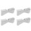 Universal Fit Gutter Hinge, High Strength Stainless Steel Flip-Up Mechanism for Square or Rectangular Downspouts Durable Material No-Drill Mounting, E 6