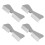 Universal Fit Gutter Hinge, High Strength Stainless Steel Flip-Up Mechanism for Square or Rectangular Downspouts Durable Material No-Drill Mounting, E 4