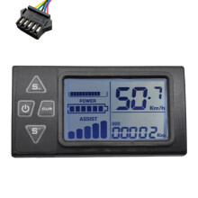 24V-60V S861 LCD Ebike Display Dashboard for Electric Bike BLDC Controller Control Panel(SM Plug 5PIN)