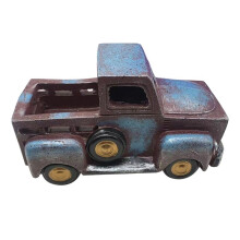 Personalized Huge Rustic Spring Metal Truck Decor, Farm Truck Rustic, Easter Truck Decor, Vintage Metal Truck Planter