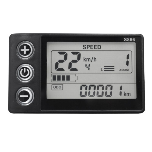 S866 Controller Panel Dashboard+36V 350W Sinus Controller Elektrische Fiets LCD Display voor E-Bike Scooter(6PIN) 1