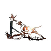 3D Metal Wall Decoration, Shoulder Artist's Wall Art Sculpture, Mallard Hunting & Trout Fishing Wall Decoration Gift