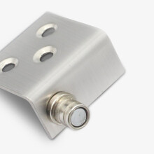 Hardware-Glasscharnier 2 Teile Chrom für Schrank Einbautür Glas-Weinschrank-Türscharnier oberes und unteres Türscharnier