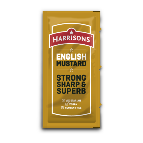 Harrisons English Mustard Sachets - 200x5g