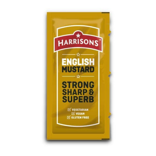 Harrisons English Mustard Sachets - 200x5g 2
