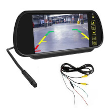 7 Inch Auto LCD Spiegel Monitor Parkeerscherm 2 AV-Ingang Auto Display Assist voor Achteruitrijcamera Achteruitrijcamera