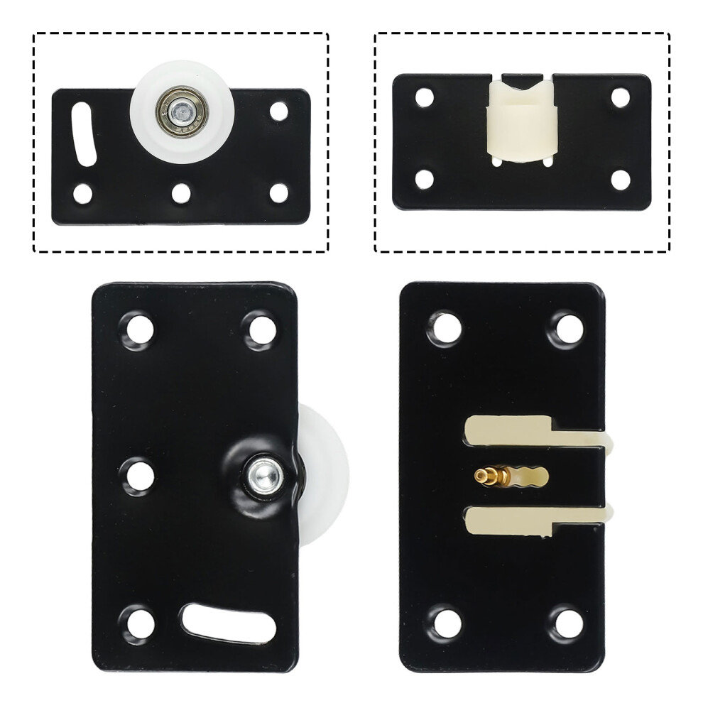Door Rollers Sliding Door Wheel Cabinet Nylon Pulley Cupboard Caster Hanging Wheel Sliding Track For Wardrobe Furniture Hardware 6935161492859