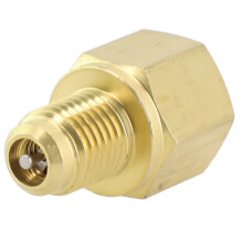 2 pezzi kit adattatori valvole pompe a vuoto 1/2 Acme maschio 1/4 femmina Flare in ottone accessori per la connessione in ottone