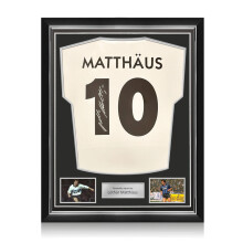 Lothar Matthäus Signed Inter Milan 1990 Away Football Shirt. Superior Frame