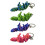 Accessoire innovant de clé de chat imprimé en 3D,-bleu vert 1 2