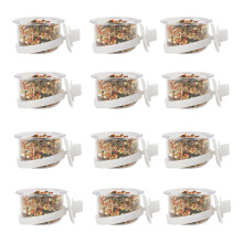 6 pcs/12 pcs Vogelvoeding Cup Feeders voor Papegaaien-12 STUKS
