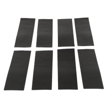 8PCS selbstklebendes Kaminendband 10 2,5 cm Glasstoff Schwarzes Klebeband Abdichtung Hausrenovierung DIY-Werkzeugzubehör