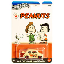 Hot Wheels Silver Series Peanuts 5/5 - 60S Fiat 500D Modificado Car