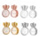 Supports de boucles d'oreilles de remplacement, 10 pièces,-Or 2