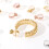 Supports de boucles d'oreilles de remplacement, 10 pièces,-Or 5