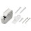1PCS Cold Rolled Steel&Nylon Snap Lock Mini Touch Latch Automatic Spring Push Catch Lock For Cupboard Cabinet Doors Hardware 5
