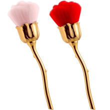 Pennelli per unghie acriliche, pennello per polvere per unghie a forma di rosa per un utilizzo multifunzionale di qualità e lusso, pennello per
