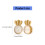 Supports de boucles d'oreilles de remplacement, 10 pièces,-Or 4