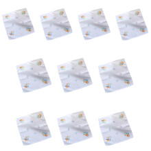 10Pcs Cloth Women Hankies Embroidered Cloth-Style 4 Orange