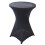 Round Tablecloth Cocktail Spandex Table Cloth Bars Hotel-Black 1