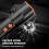 Multi-Function Safety Hammer, Window Breaker with Solar Charging, Emergency Escape Tool, High Sensitivity Detection, Seatbelt Cutter, Led Flashlight, 4