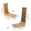 Cats Scratching Teasing Toy with L-shaped Scratch Pad with-2 4
