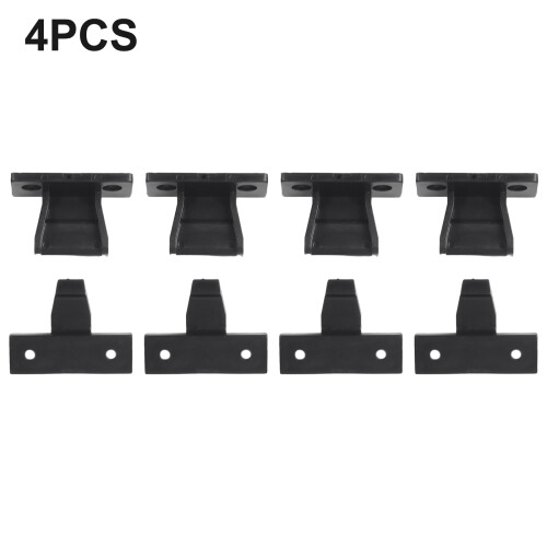4 τμχ ABS Ντουλάπι Catches Buckle Push In Fittings Ντουλάπι κουζίνας Πλίνθο 1