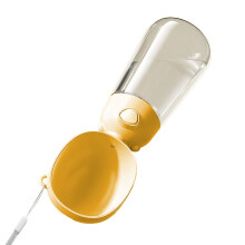 Outdoor Dogs Drinking Cup Portable Dogs-Yellow water bottle