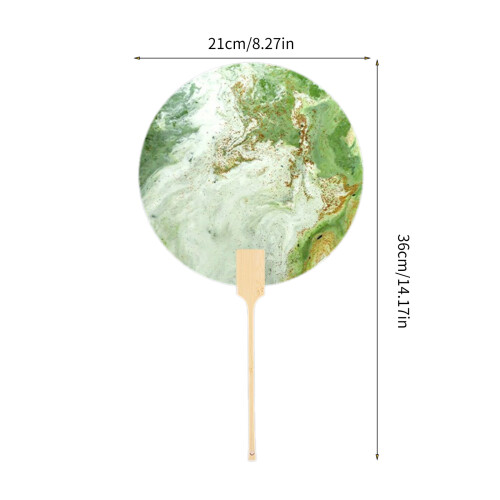 Vlotterverf Blanco papierventilator Ronde-Lakventilator A3 2