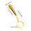 Miniature Microphone Keyring Simulation Mic Shaped-Gold 4