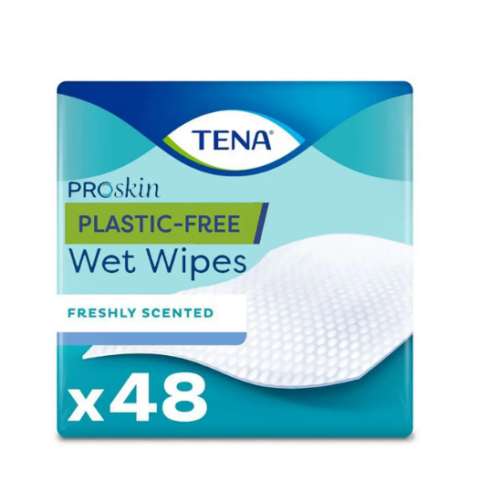 Tena Wet Wipes, Pack of 12 x 48