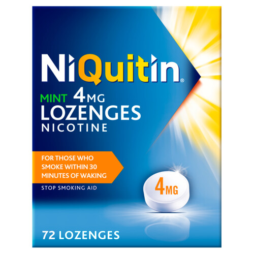 NiQuitin Niquitin Mint Lozenge, 4 mg, 72 Lozenges